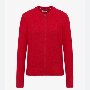 100% Soft Wool Zip Cardigan